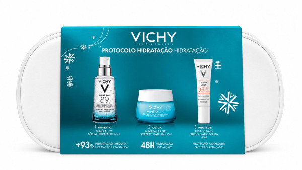 Vichy Mineral 89 Protocolo Hidratação Coffret Vichy Mineral 89 Protocolo Hidratação Coffret