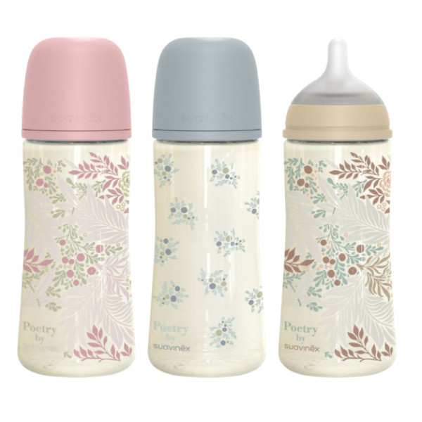 Suavinex Poetry Biberão Poliamida Tetina Fisiológica _ L _ 360ml _ 6M+ Suavinex Poetry Biberão Poliamida Tetina Fisiológica _ L _ 360ml _ 6M+