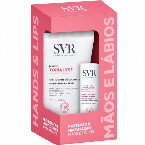 Svr Topialyse Creme Mãos 50ml + Stick Labial 4g Preço Especial