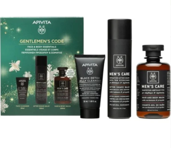 Apivita Homem Gel Limpeza+After Shave+Oferta Champô-Gel Apivita Homem Gel Limpeza+After Shave+Oferta Champô-Gel