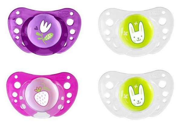 Chicco Chupeta Physio Air_Rosa_Silicone 12m+ (x 2chupetas)