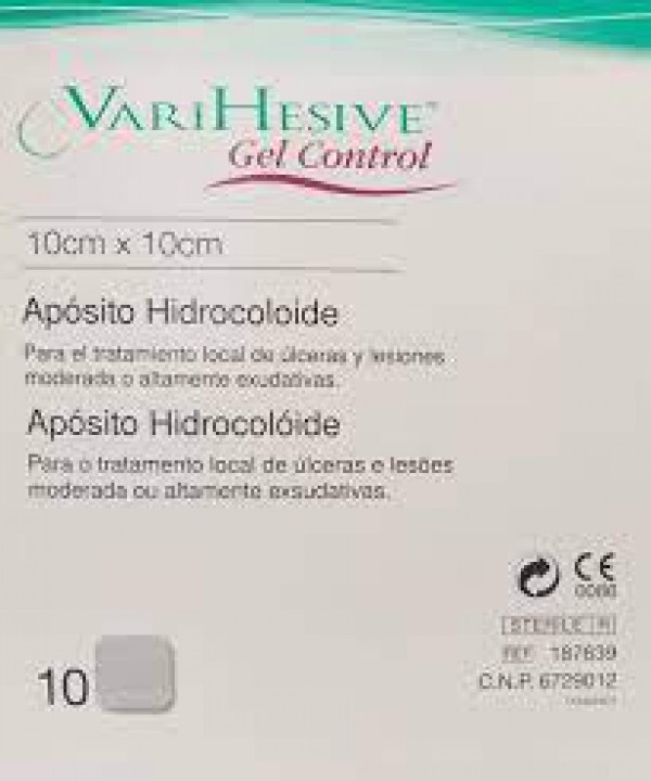 Varihesive Gel Control _Sem Rebordo_10x10cm (x10 unidades)
