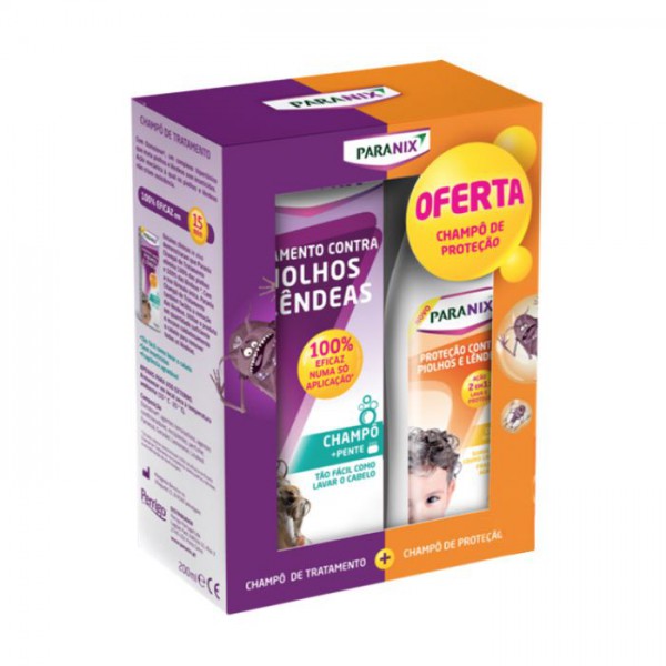 Paranix Champô Tratamento  - 200ml + Oferta Champô Proteção - 200ml